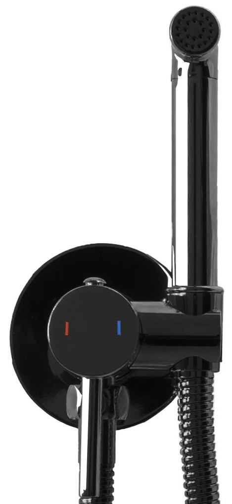 Bidé csap Lungo Loop Black Metallic