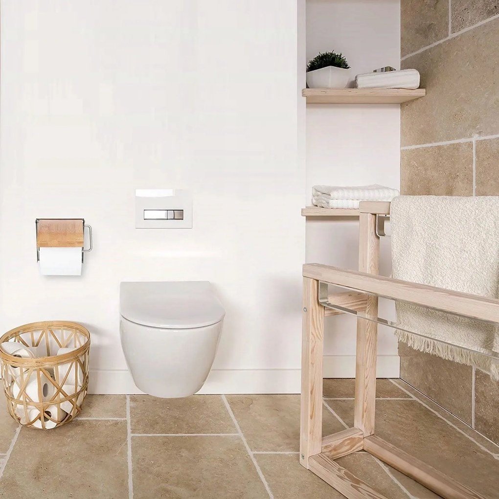 Falra szerelhető wc papír tartó Bamboo 390227
