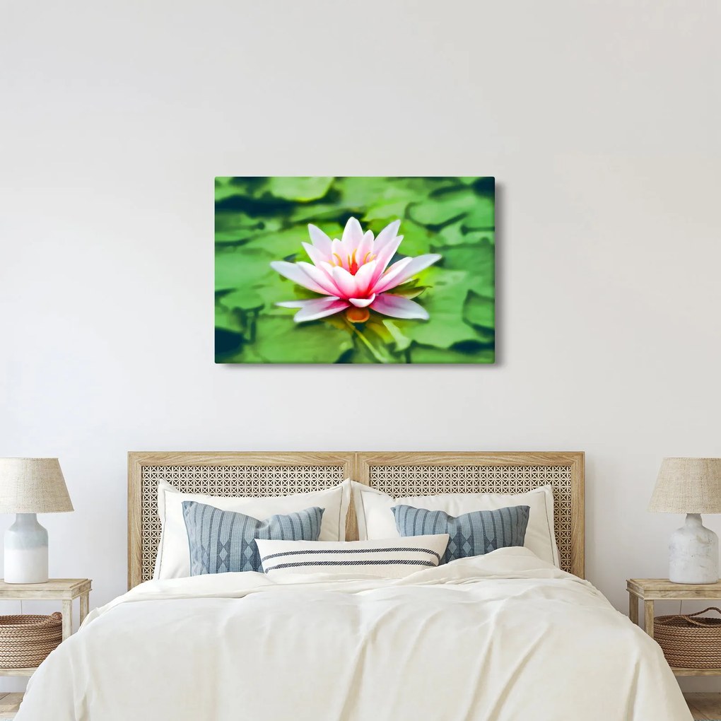 A tavirózsa képe a felszínen (90x60 cm)