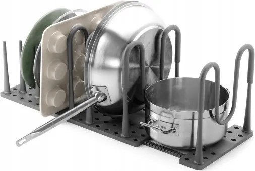 Állítható edényrendező fiókhoz, polchoz, konyhához szürke Peggy XX