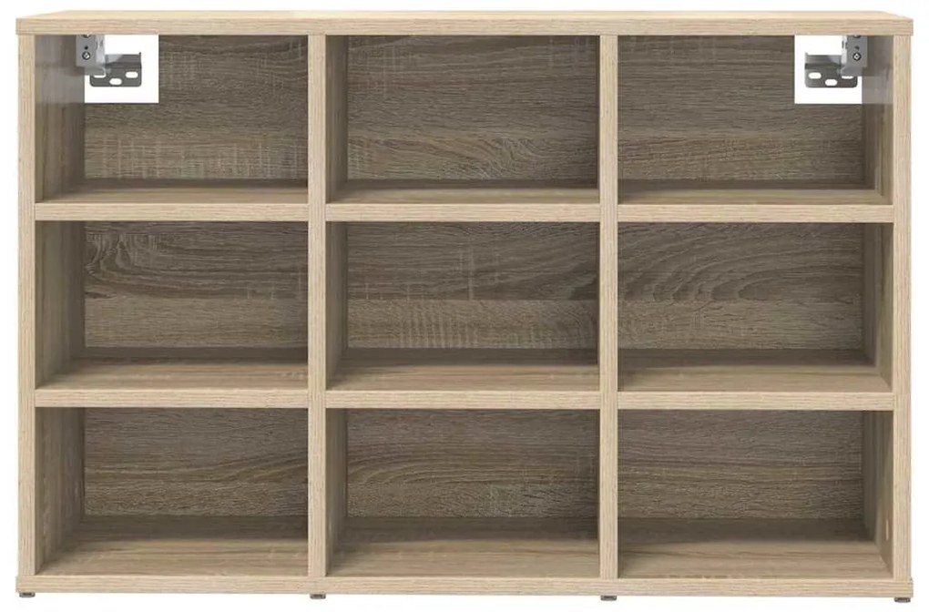 Cipősszekrény polcokkal sonoma tölgy 77.5 x 30 x 51 cm Faanyag