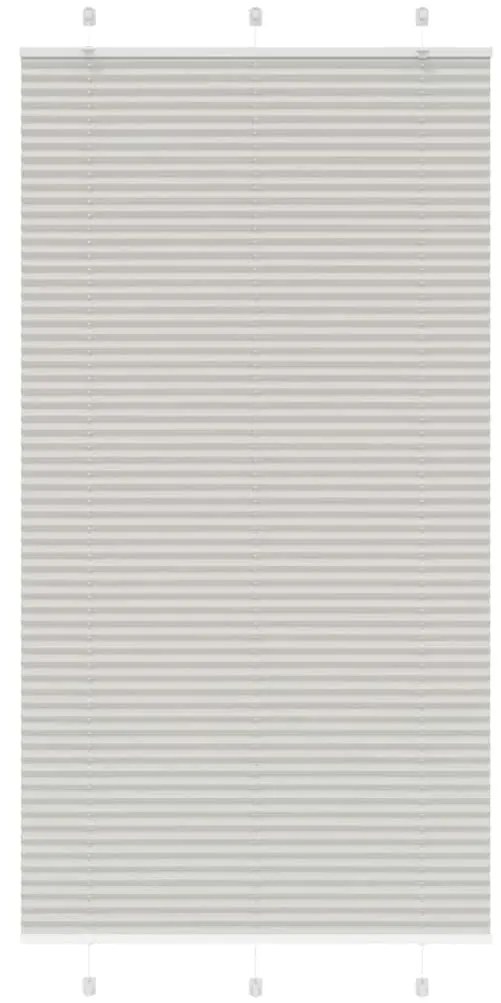 pliszírozott redőny világosszürke 110x200 cm szövetszélesség