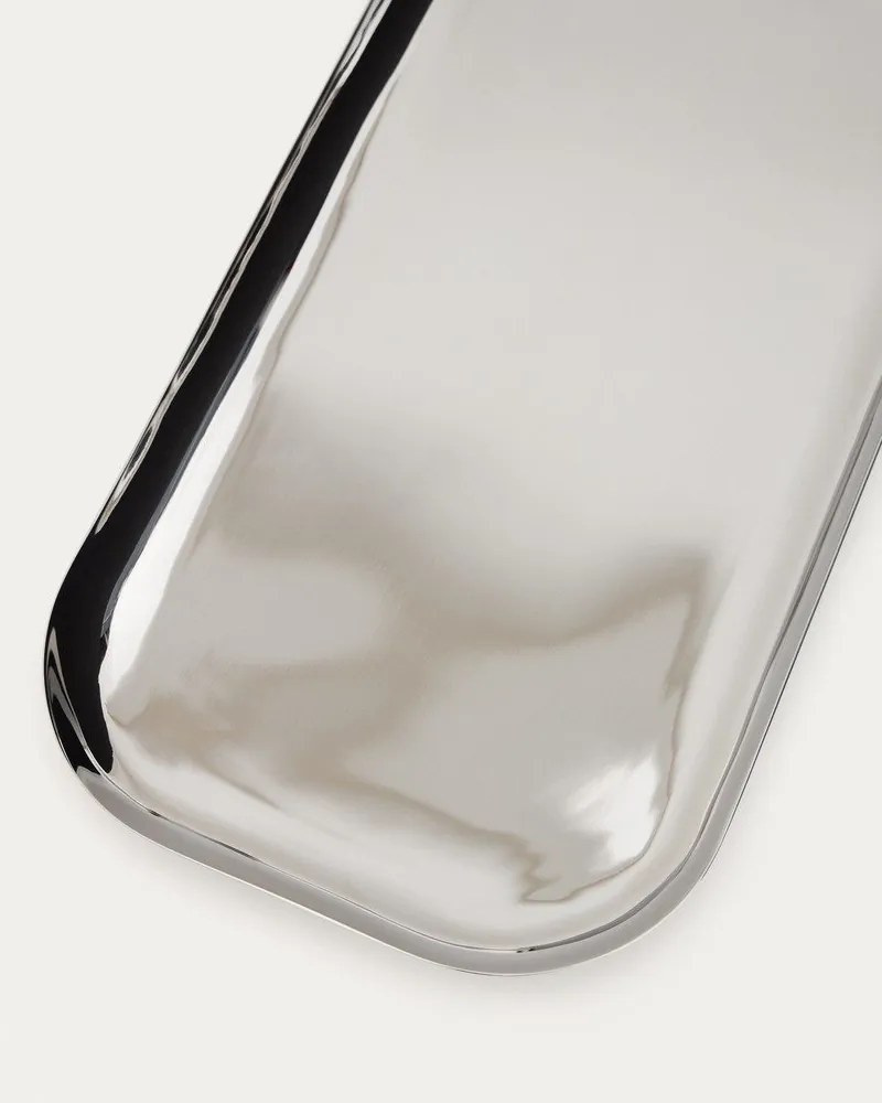 Rozsdamentes acél szervírozó tálca szett 2 db-os 15x29 cm Nirela – Kave Home