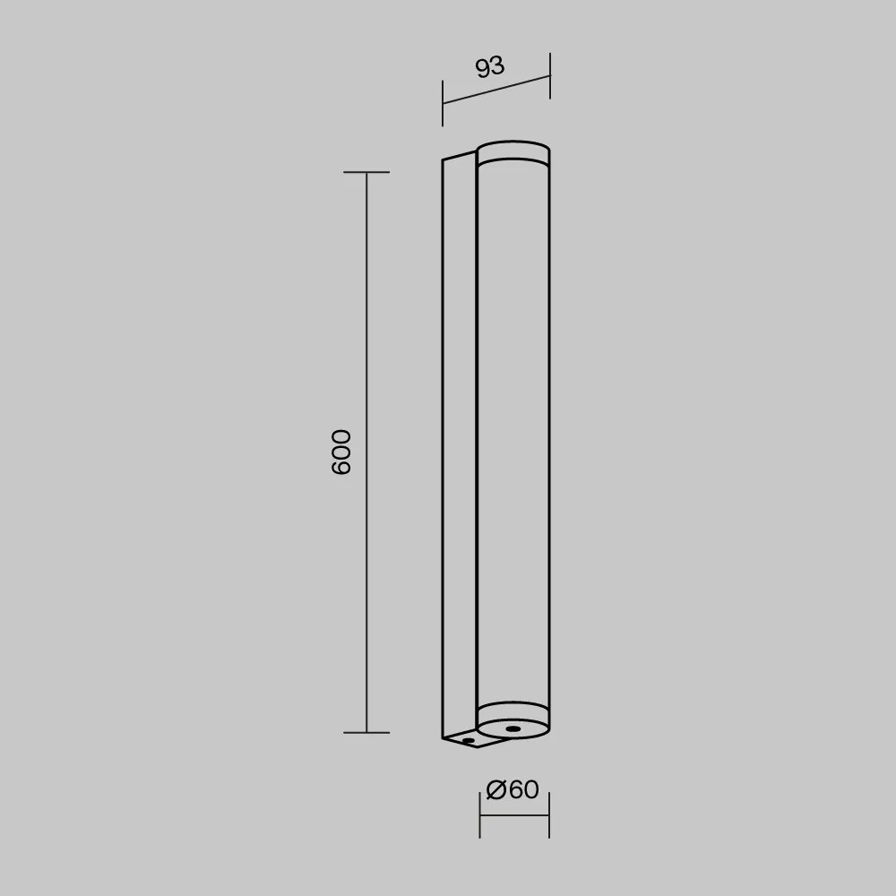 MAYTONI O482WL-L16B3K ROUNGE Modern Kültéri Fali Lámpa Fekete LED IP54