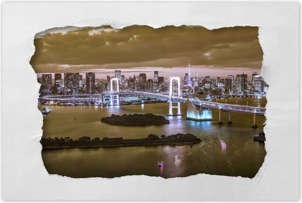 Poszterek 90x60 Szivárványhíd Tokióban