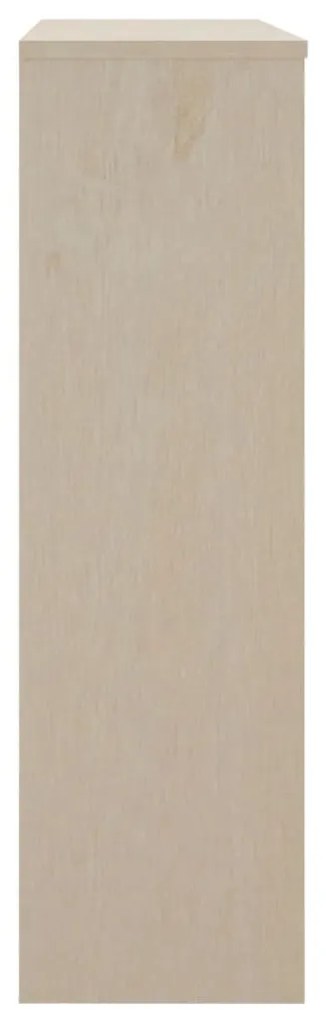 HAMAR mézbarna tömör fenyőfa felső szekrény 90 x 30 x 100 cm