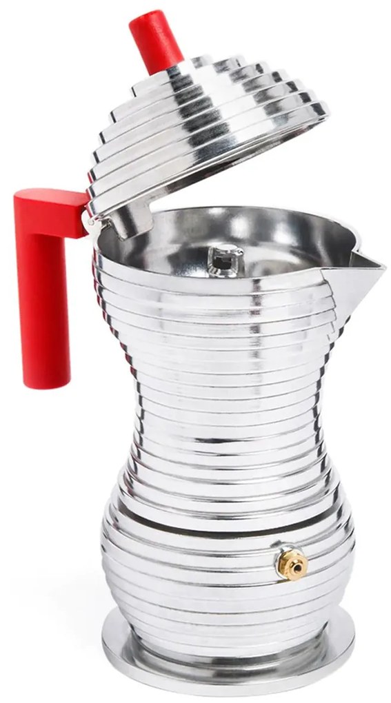 Pulcina eszpresszó kávéfőző, indukcióhoz, 300ml, piros - Alessi