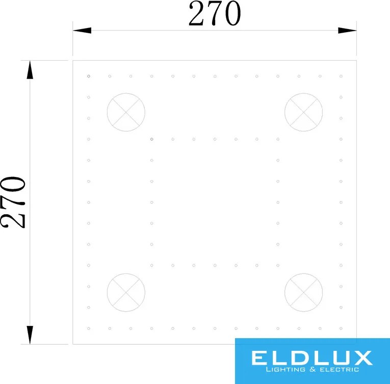 ELDLUX OMX6001-L270 ELDALIZ Kristály Mennyezeti Lámpa IP20