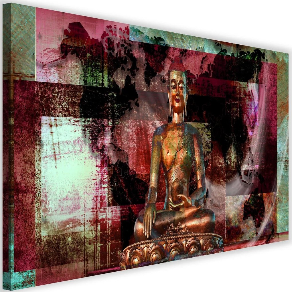 Modern kép 120x80cm &#8211; Buddha And Abstract Background 