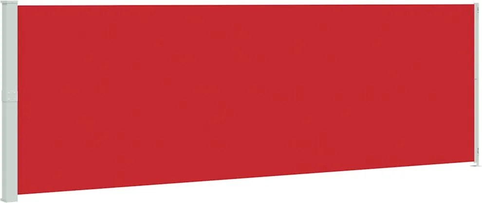 vidaXL piros behúzható oldalsó terasznapellenző 200 x 600 cm