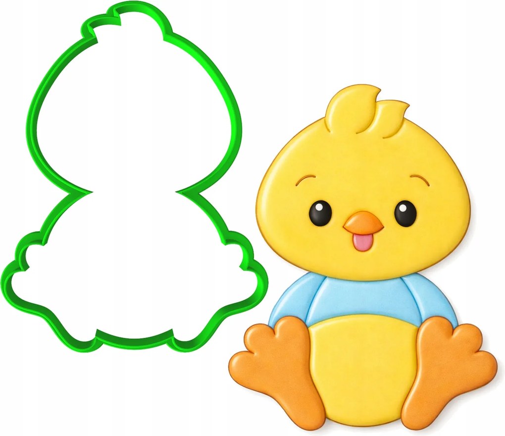 Húsvéti Mézeskalács Forma Húsvéti Csirke Csibe 12cm