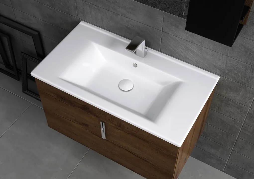 Sanovit ATRIA - porcelán mosdókagyló - 100 x 45,5 cm