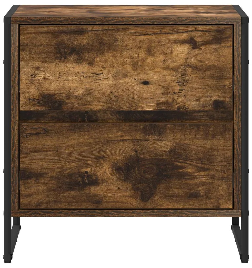 Éjjeli asztal fiókkal Füstös tölgy 50 x 39.5 x 50 cm Faanyag