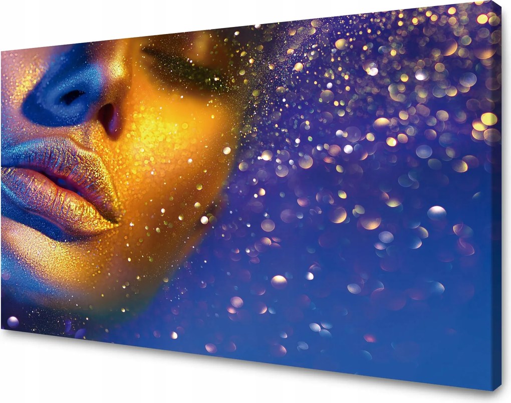 Vászonkép Arany Arc Nők Modern Művészet 120x70 cm