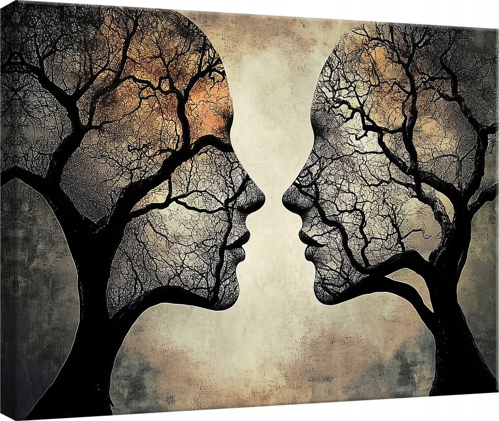 Vászonkép Hálószoba Nappali Konyha Fa Nő Vászon Fal 100x70