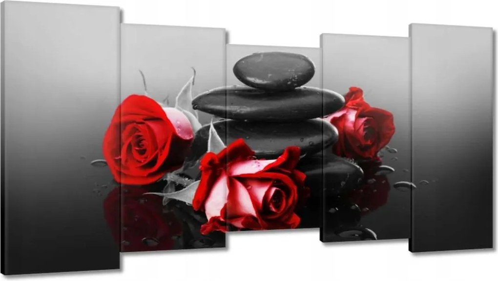 Vászonkép 150x80 Vörös rózsák Spa