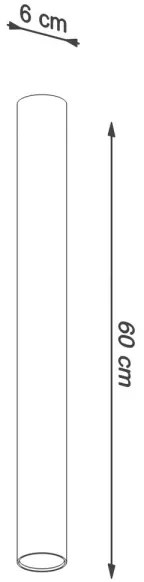 Sollux SL.1003 - Spotlámpa LAGOS 1xGU10/10W/230V 60 cm fekete