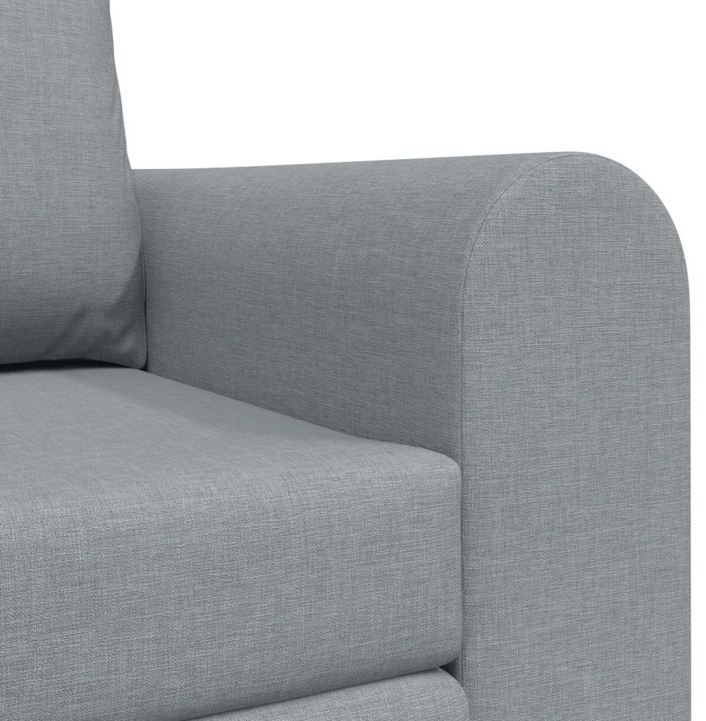 Floor Sofa Bed 2 az 1-ben Világosszürke 148x71x83 cm Bútor