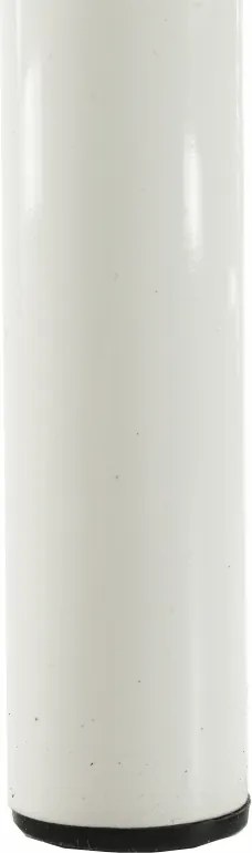 Fém ágyégbolttal, fehér, 90x200, ADELISA