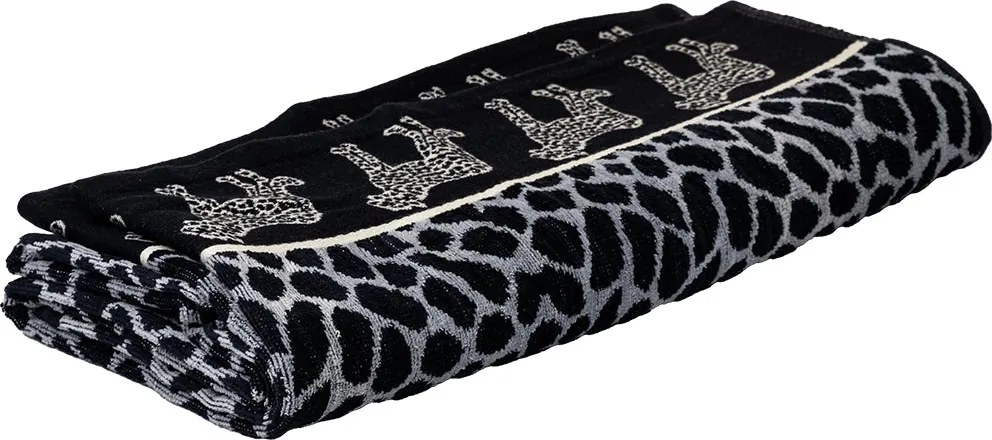 AFRIKA Strandtörölköző szürke leopárd 165x90cm