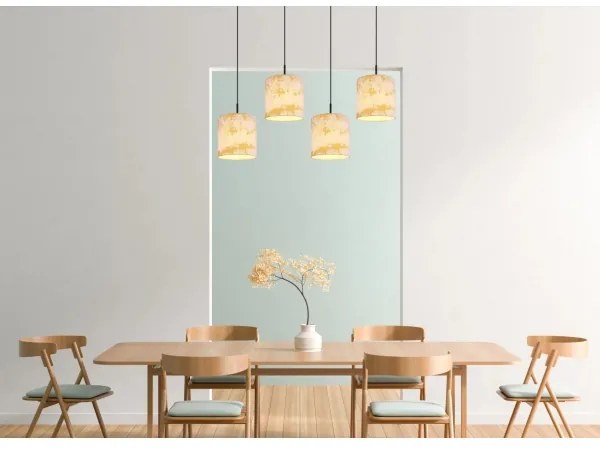 Globo 15580-4H - Csillár zsinóron ENGELBERT 4xE27/40W/230V