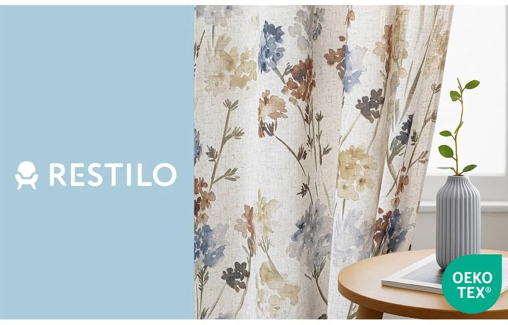 Krémszínű függöny 135x250 cm Flosi – Restilo