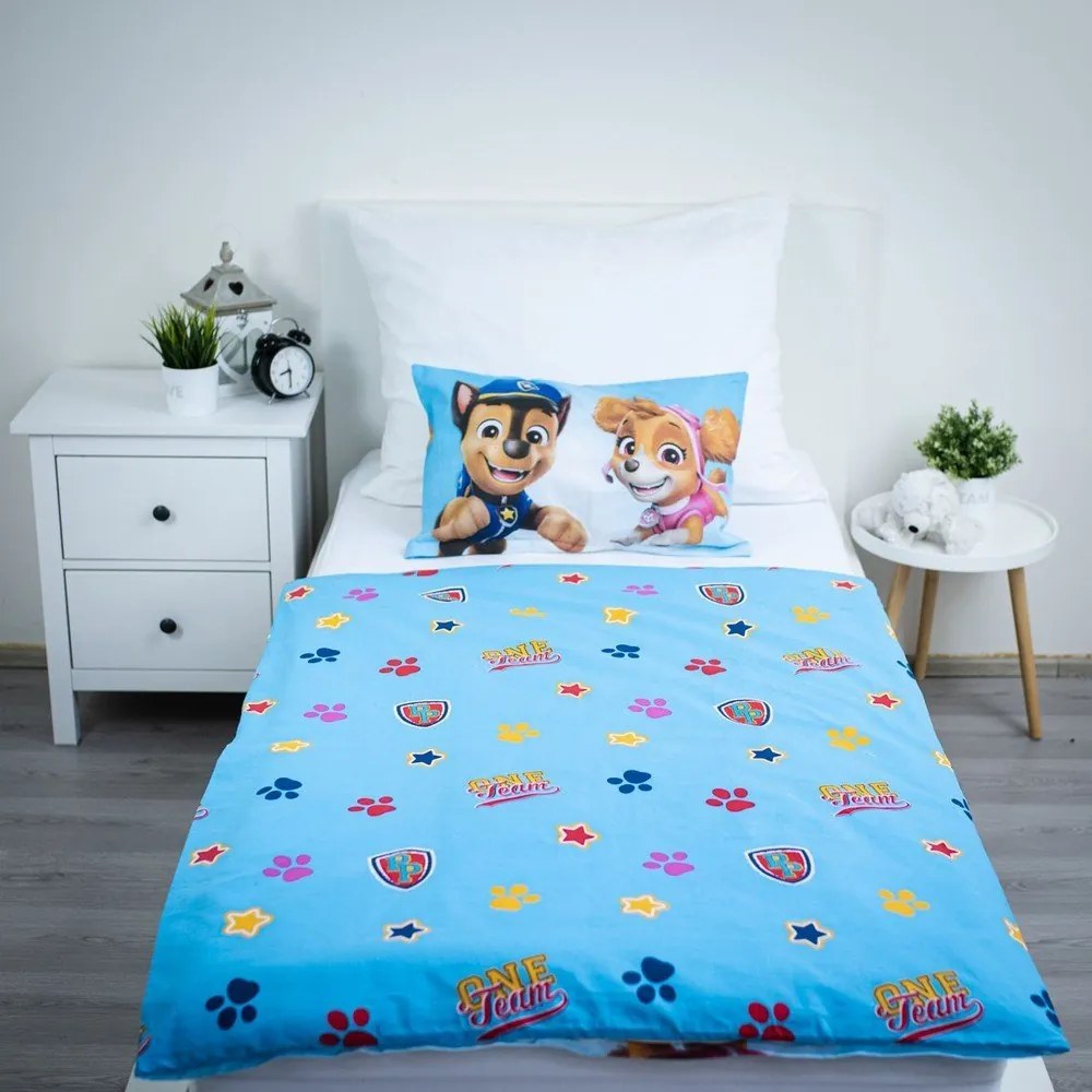 Pamut gyerek ágyneműhuzat babaágyhoz 100x135 cm Paw Patrol – Jerry Fabrics