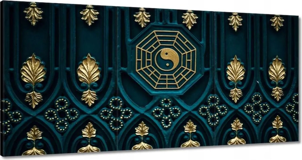 Festmények 120x60 Absztrakt Arany harmónia