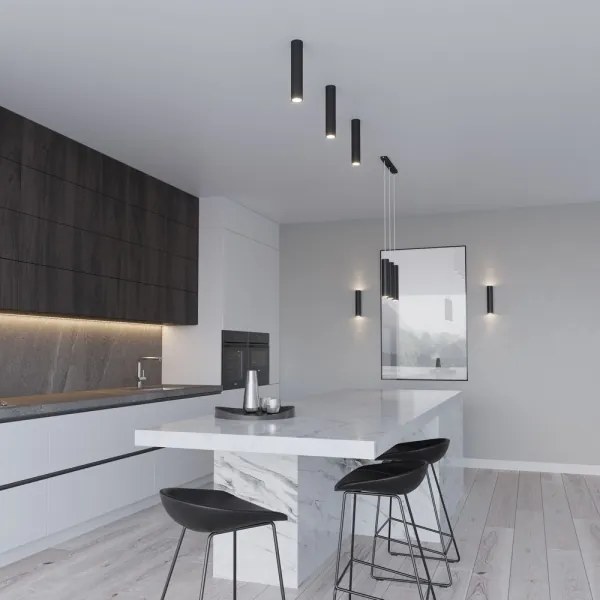 Sollux SL.0327 - Csillár zsinóron LAGOS 1 1xGU10/10W/230V fekete