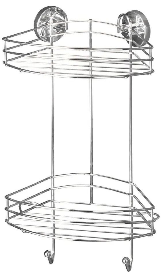 Vacuum-Loc kétszintes öntapadós sarokpolc, max. 33 kg - Wenko