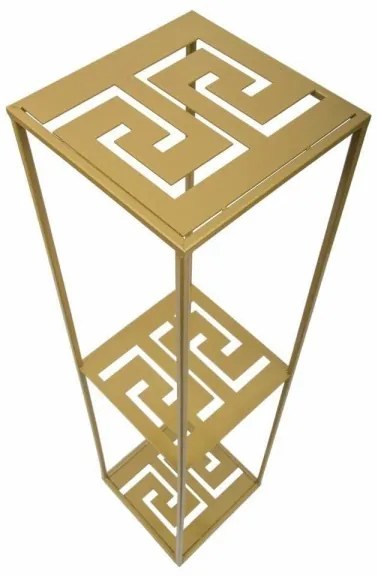 Virágállvány 100x24 cm arany színben