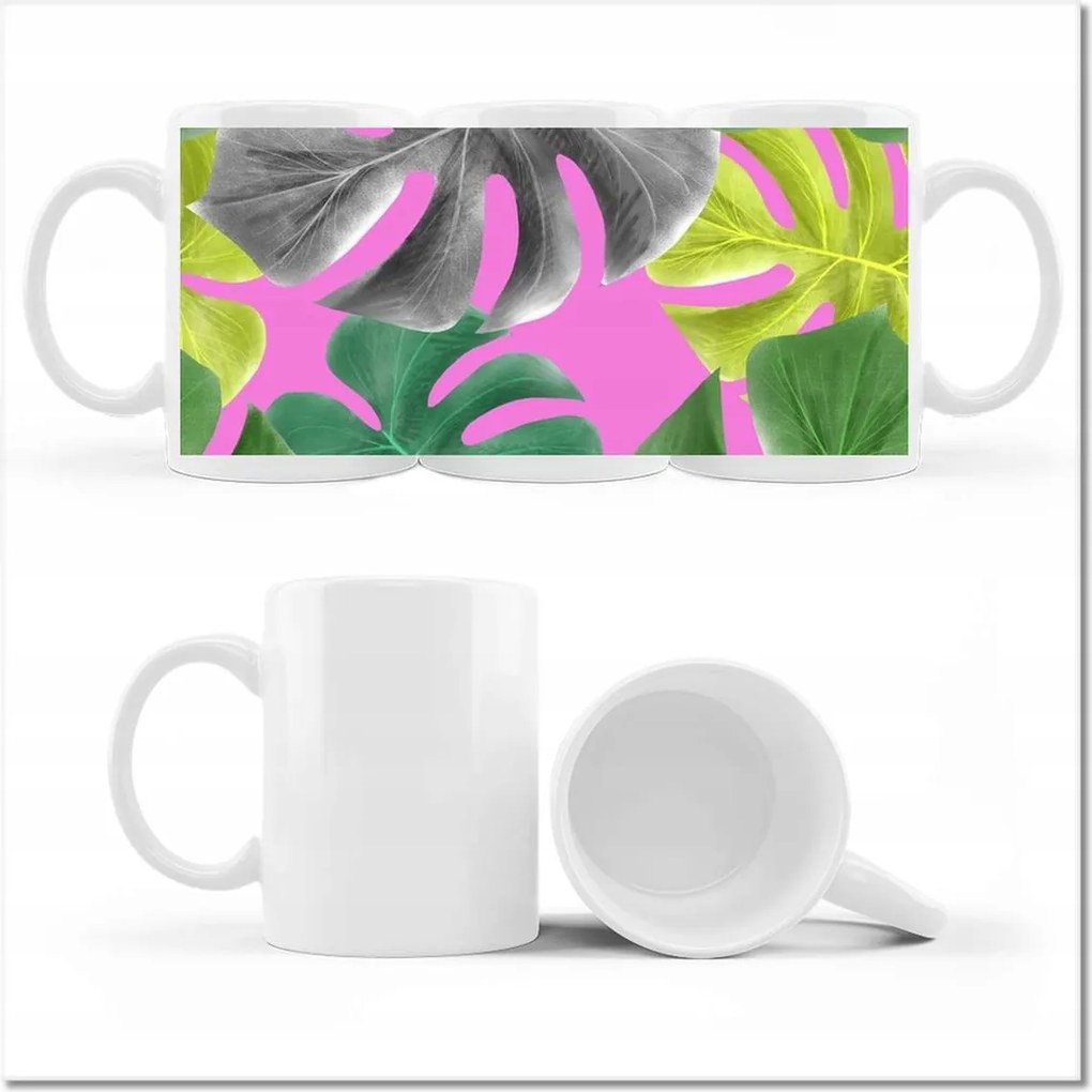 Monstery Levelek mintás bögre