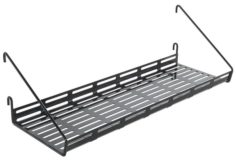 Fekete fém bútorelem - polc 43x15 cm Mural – Metaltex