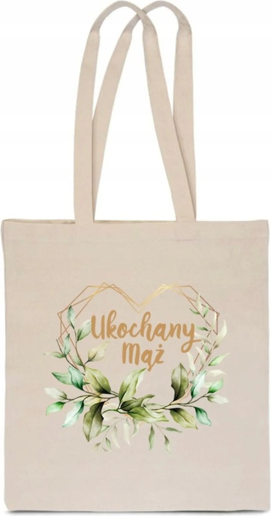 Öko Táska Pamut ekrü Szeretett Férj ajándék születésnap esküvő TT_622_e