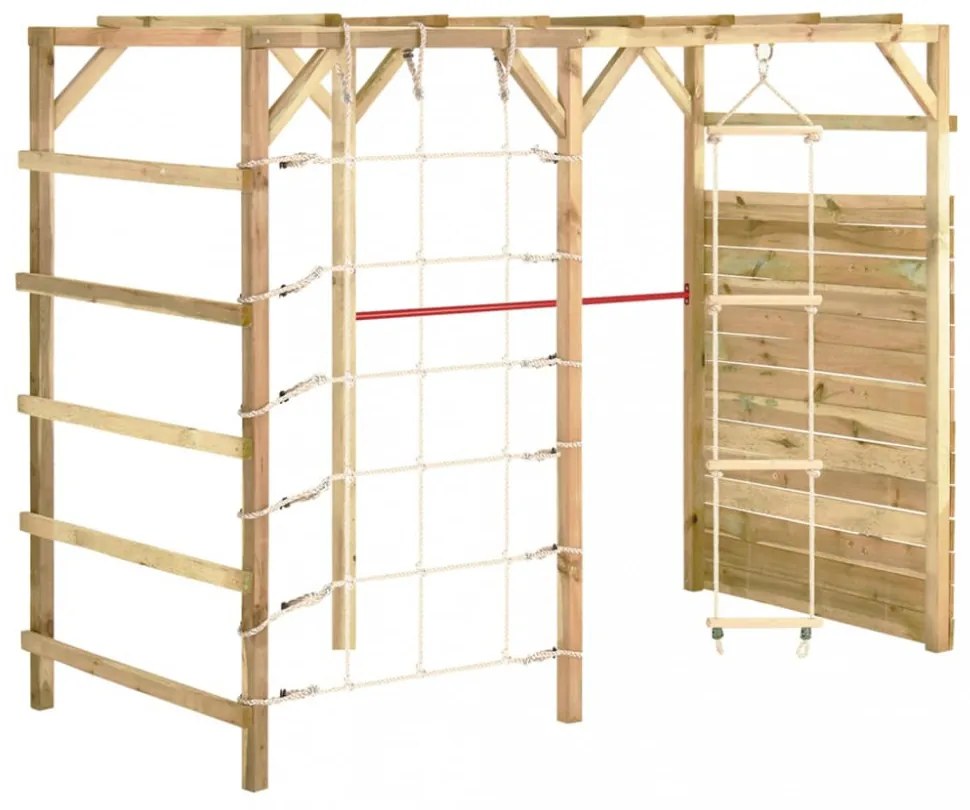 impregnált fenyőfa mászóka 240 x 100 x 170 cm