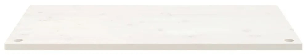 fehér tömör fenyőfa asztallap 110 x 55 x 2,5 cm