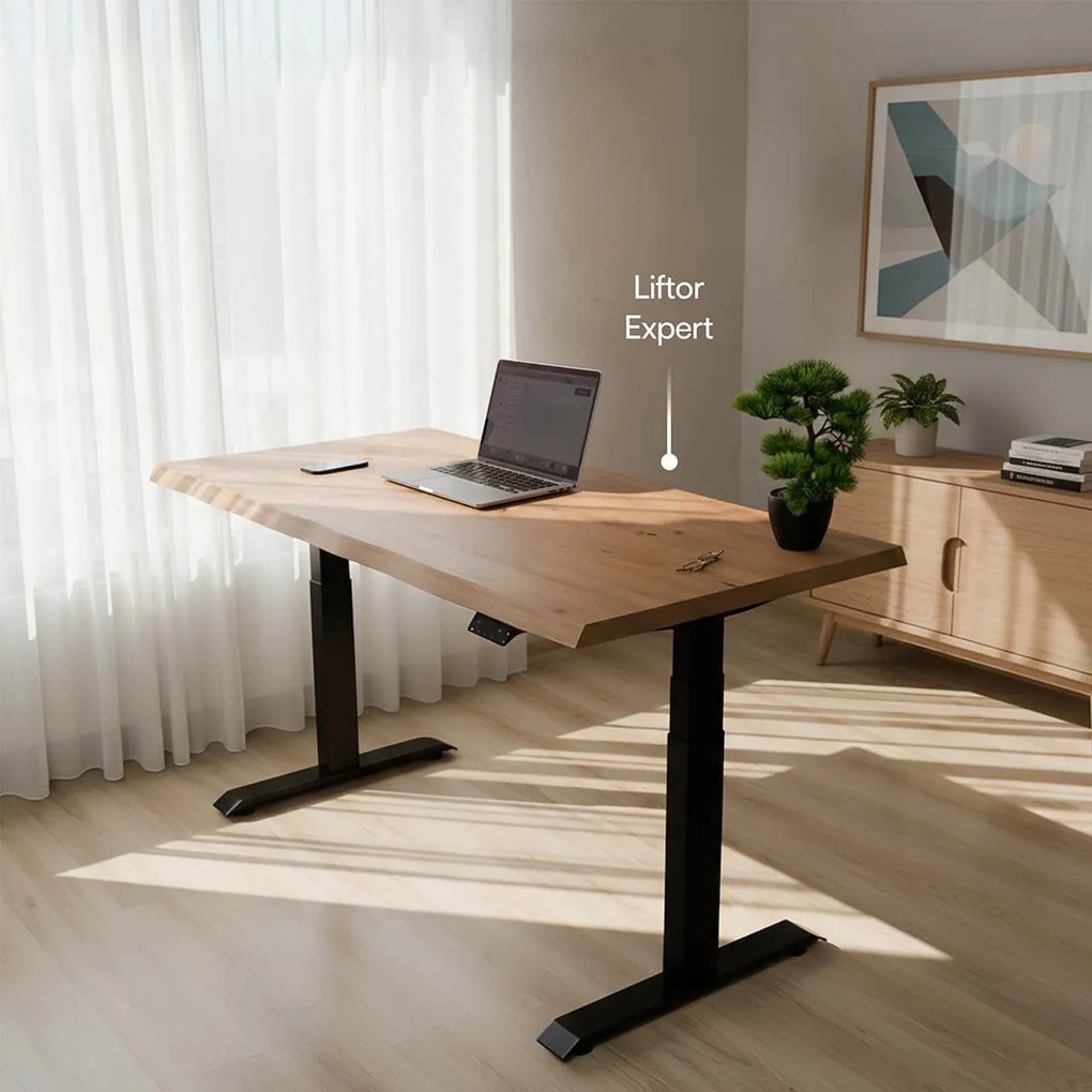 Elektromosan állítható magasságú asztal Liftor Expert, fehér