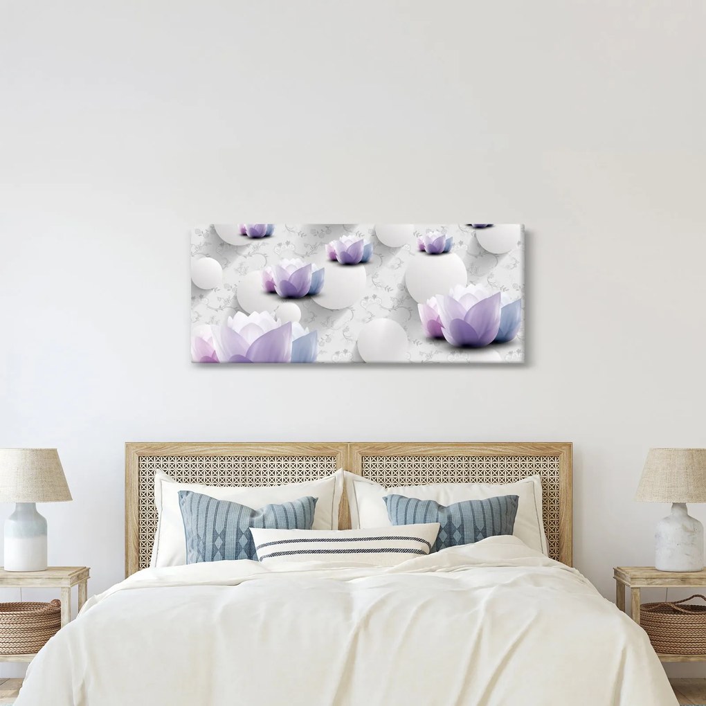 Kép virággal (120x50 cm)