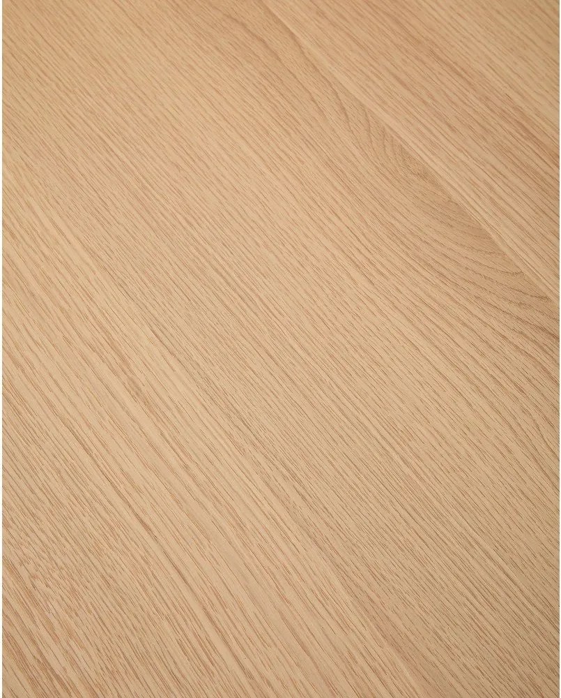 Étkezőasztal tölgyfa dekoros asztallappal 100x220 cm Idun – Kave Home