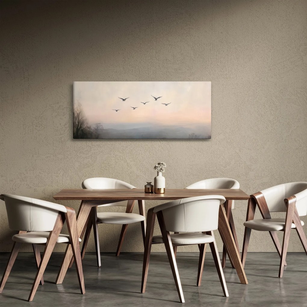 Kép - Madárcsapat (120x50 cm)