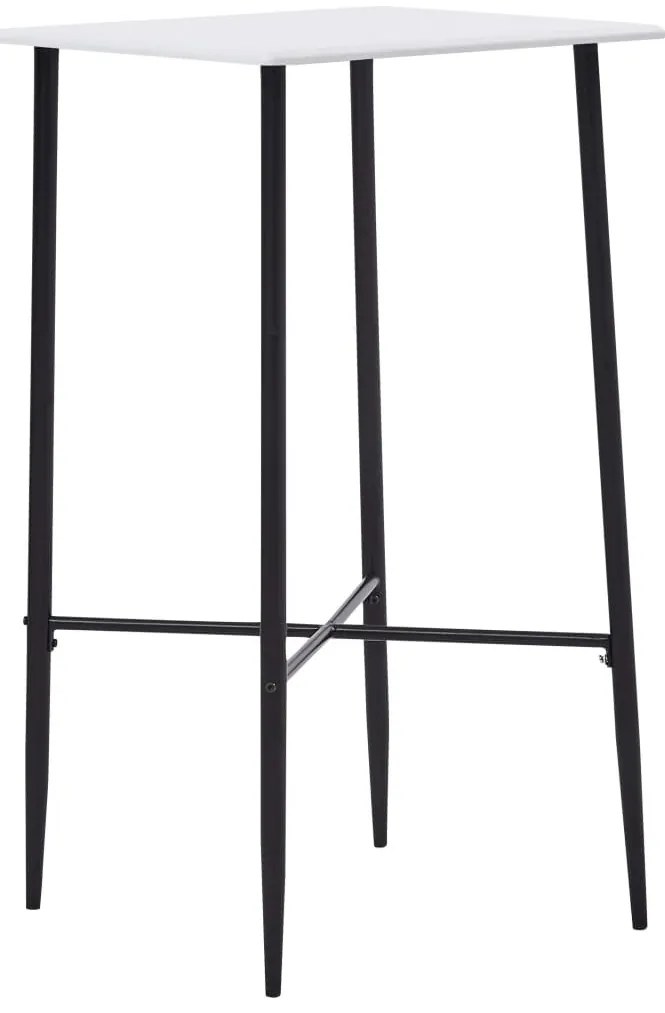 Fehér MDF bárasztal 60 x 60 x 111 cm