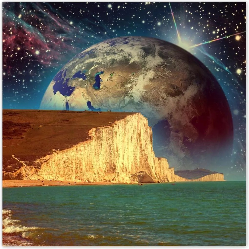 Poszterek 140x140 Bolygó a szikla mögött