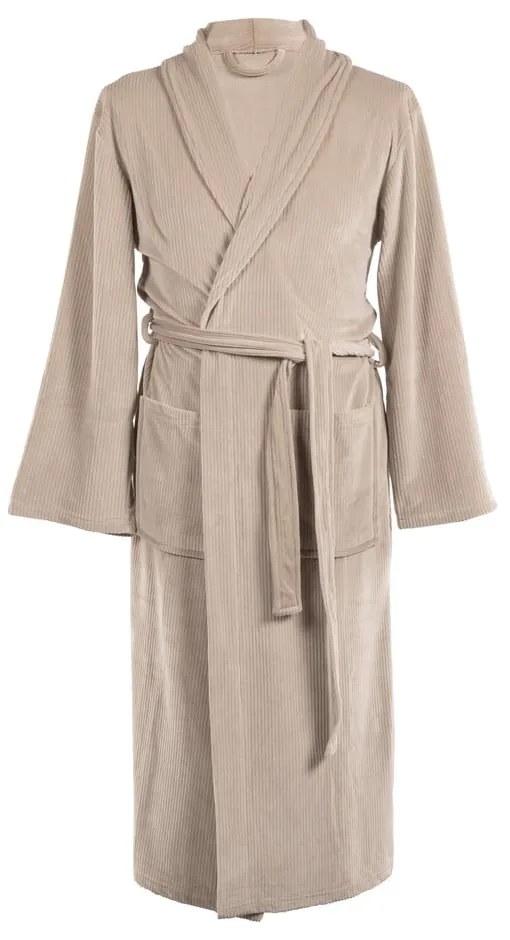 Szürkésbarna mikroplüss fürdőköpeny S/M Elena – Tiseco Home Studio