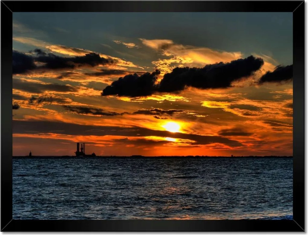 Poszterek keretben 40x30 Naplemente a tengerparton