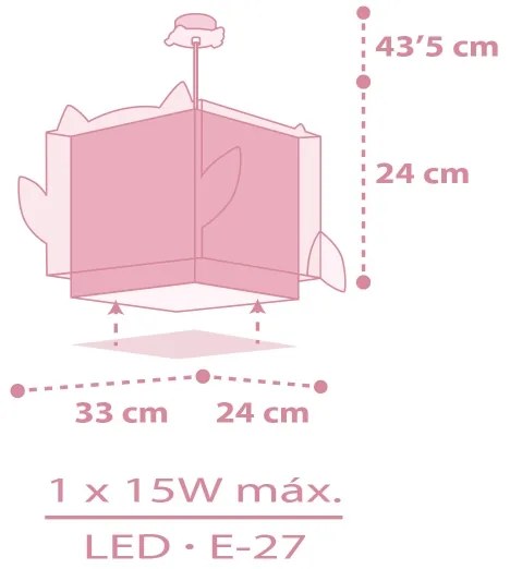 Dalber 64482 - Gyerek csillár LITTLE FRIENDS 1xE27/15W/230V