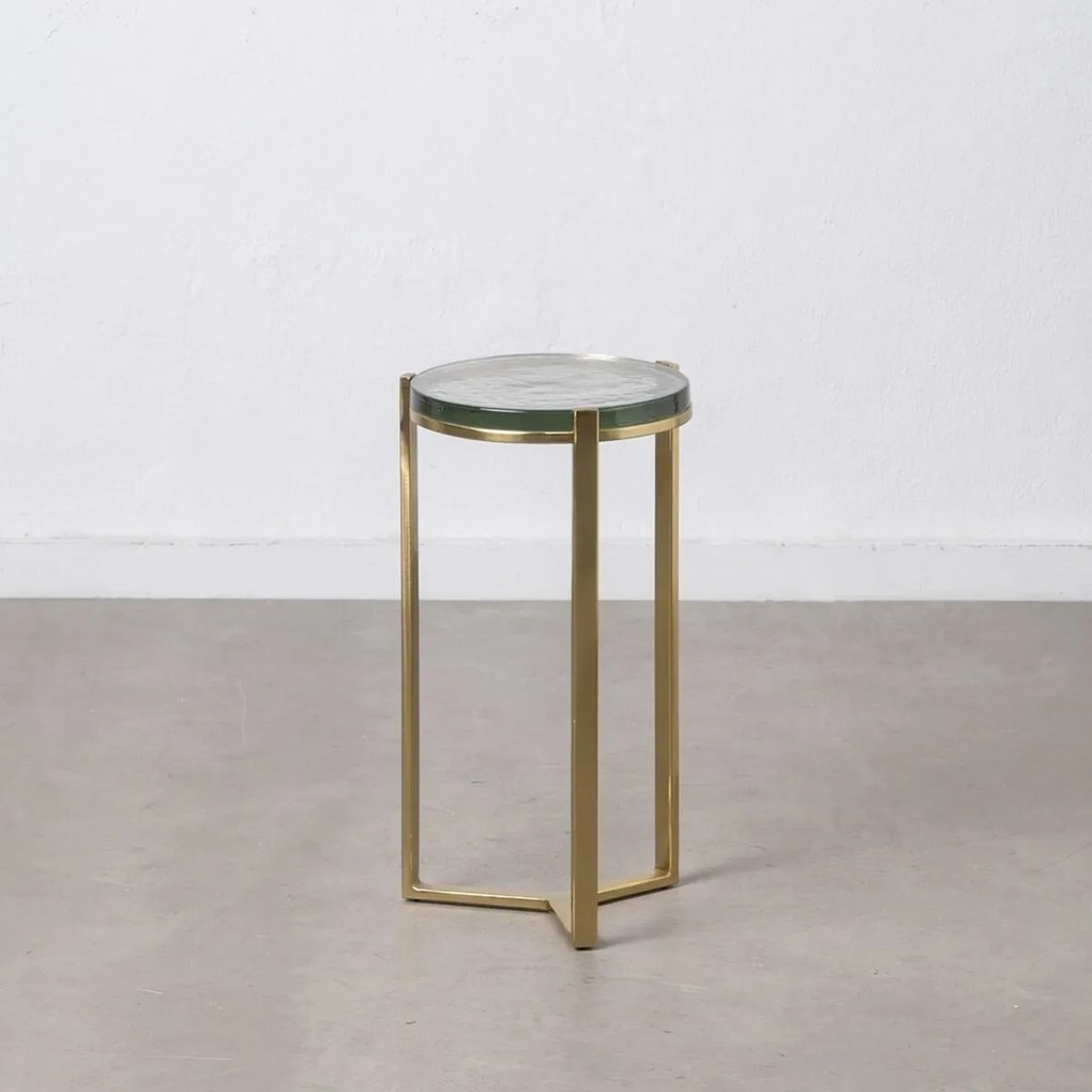 Modern kerek kisasztal arany színű 53,5 cm