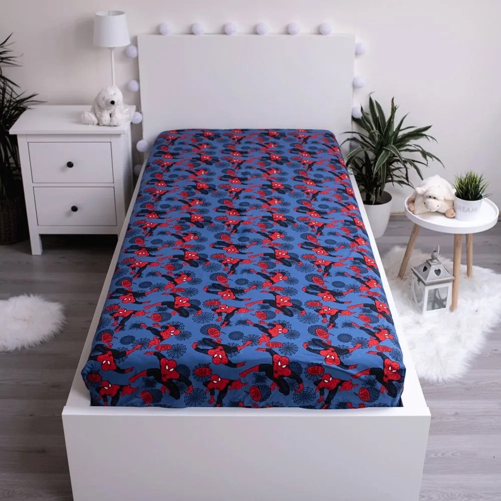 Spiderman pamut gyereklepedő, 90 x 200 cm - Jerry Fabrics