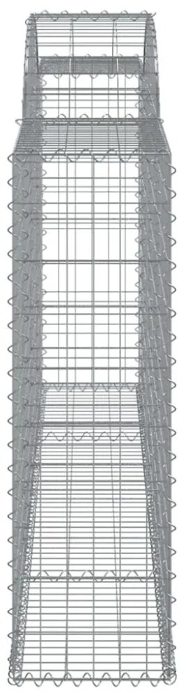 25 db íves horganyzott vas gabion kosár 300 x 30 x 100/120 cm