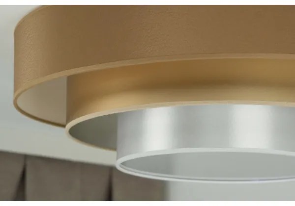 Duolla - LED Mennyezeti lámpa LUNETA LED/26W/230V átm. 60 cm 4000K barna/arany