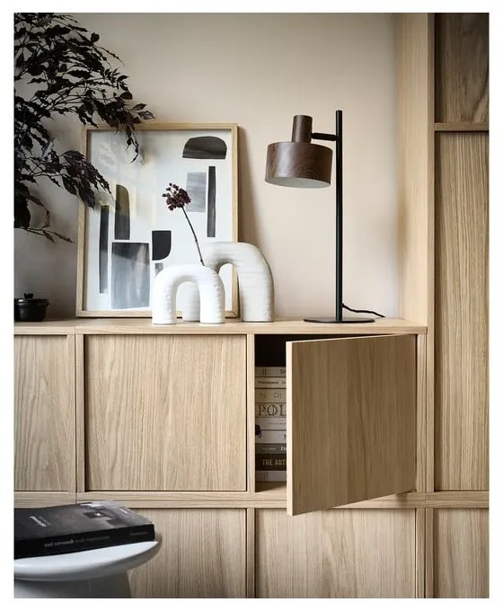 Natúr színű moduláris TV-állvány tölgyfa dekorral 77x44 cm Modulair – vtwonen